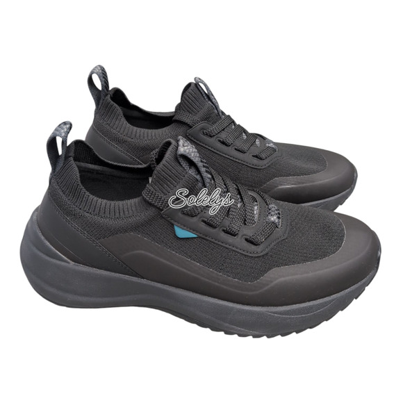 Vessi Stormburst Mens 7 Womens 8 Black Low Top Waterproof Knit Sneaker Boot main image 8